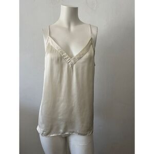 Aritzia Wilfred Camisole L Cabrel White Satin Sophisticated Party Event Formal